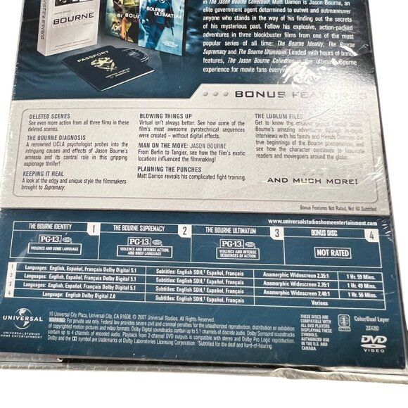 The‎ Jason Bourne Collection DVD Box Set - Picture 5 of 5